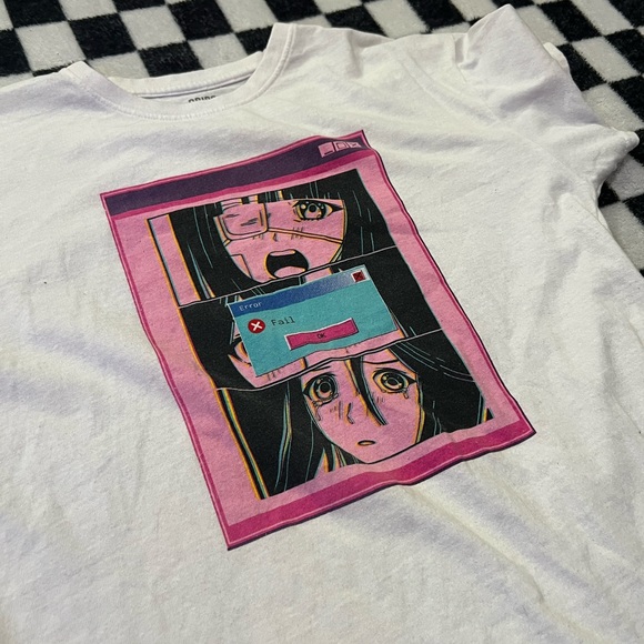 game failed anime girl tee shirt - Picture 2 of 3
